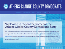 Tablet Screenshot of clarkedemocrats.com